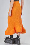 'sculpture' skirt in cotton, polyamide and polyurethane bubbles jersey - MELITTA BAUMEISTER 
