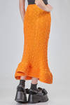 'sculpture' skirt in cotton, polyamide and polyurethane bubbles jersey - MELITTA BAUMEISTER 