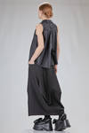 long and irregular skirt in tecnic rayon and nylon fabric - MELITTA BAUMEISTER 