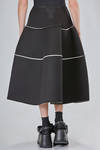 'sculpture' skirt in glittery viscose, polyester and spandex jersey - MELITTA BAUMEISTER 