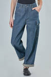 jeans in selvedge organic cotton denim skein tinted - IMjiT 