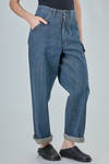 jeans in selvedge organic cotton denim skein tinted - IMjiT 