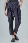 wide trousers in technical Japanese fresh cotton - IMjiT 