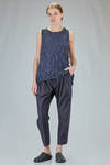 wide trousers in technical Japanese fresh cotton - IMjiT 