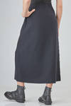 gonna longuette, dritta in maglia di lana leggera - BOBOUTIC 