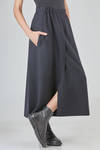 gonna longuette, dritta in maglia di lana leggera - BOBOUTIC 