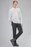 camicia 'classica' al fianco, in tela lavata di poliestere - COMME des GARÇONS - COMME des GARÇONS 