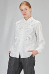 camicia 'classica' al fianco, in tela lavata di poliestere - COMME des GARÇONS - COMME des GARÇONS 