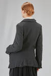 long and slim jacket in boiled wool and nylon cloth - COMME des GARÇONS - COMME des GARÇONS 