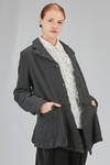 long and slim jacket in boiled wool and nylon cloth - COMME des GARÇONS - COMME des GARÇONS 