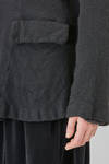 long and slim jacket in boiled wool and nylon cloth - COMME des GARÇONS - COMME des GARÇONS 
