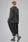 long and slim jacket in boiled wool and nylon cloth - COMME des GARÇONS - COMME des GARÇONS 