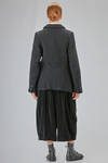 long and slim jacket in boiled wool and nylon cloth - COMME des GARÇONS - COMME des GARÇONS 