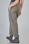 pantalone dalla linea morbida in principe di Galles di lana vergine lavata - FORME D' EXPRESSION 