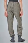 pantalone dalla linea morbida in principe di Galles di lana vergine lavata - FORME D' EXPRESSION 