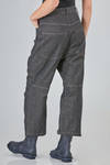 5-pockets trousers in cotton, wool and polyamide denim - FORME D' EXPRESSION 