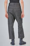 5-pockets trousers in cotton, wool and polyamide denim - FORME D' EXPRESSION 