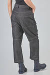5-pockets trousers in cotton, wool and polyamide denim - FORME D' EXPRESSION 