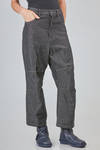 5-pockets trousers in cotton, wool and polyamide denim - FORME D' EXPRESSION 