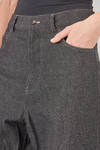 5-pockets trousers in cotton, wool and polyamide denim - FORME D' EXPRESSION 