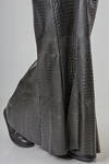 long and lean 'sculpture' dress in cupro and polyurethane snake leather-like georgette - JUNYA WATANABE 