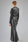 long and lean 'sculpture' dress in cupro and polyurethane snake leather-like georgette - JUNYA WATANABE 