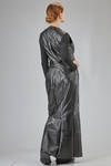 long and lean 'sculpture' dress in cupro and polyurethane snake leather-like georgette - JUNYA WATANABE 
