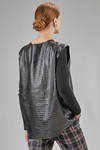 long and wide tunic in polyurethane snake leather-like - JUNYA WATANABE 