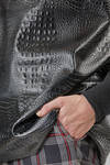 long and wide tunic in polyurethane snake leather-like - JUNYA WATANABE 