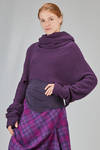 short and wide sweater, in virgin wool bouclé knit - MARC LE BIHAN 