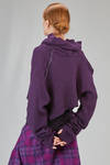 short and wide sweater, in virgin wool bouclé knit - MARC LE BIHAN 