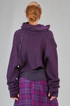 short and wide sweater, in virgin wool bouclé knit - MARC LE BIHAN 