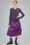 long and lean t-shirt in soft viscose, wool and elastan jersey - MARC LE BIHAN 