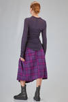 long and lean t-shirt in soft viscose, wool and elastan jersey - MARC LE BIHAN 