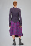 long and lean t-shirt in soft viscose, wool and elastan jersey - MARC LE BIHAN 