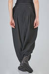 sarouel trousers in polyester, virgin wool and cotton gauze - MARC LE BIHAN 