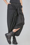 sarouel trousers in polyester, virgin wool and cotton gauze - MARC LE BIHAN 