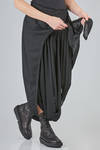 sarouel trousers in polyester, virgin wool and cotton gauze - MARC LE BIHAN 