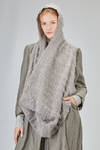big scarf in virgin wool, mohair and polyamide knit - MARC LE BIHAN 