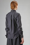 hip-lenght shirt, slim, in cotton poplin - NOIR KEI NINOMIYA 