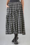 gonna longuette, ampia, in tartan di lana - NOIR KEI NINOMIYA 
