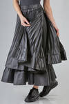 gonna lunga e ampia in satin di poliestere plissettato - NOIR KEI NINOMIYA 