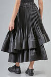 gonna lunga e ampia in satin di poliestere plissettato - NOIR KEI NINOMIYA 