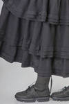long and wide skirt in washed wool gauze - NOIR KEI NINOMIYA 