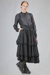 short and lean cardigan in wool plain knit and cotton poplin - NOIR KEI NINOMIYA 