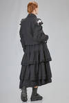 giacca al fianco in panno morbido di lana, foderata in cupro - NOIR KEI NINOMIYA 
