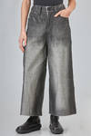 jeans 5 tasche in denim di cotone spalmato a mano - MELITTA BAUMEISTER 
