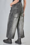 jeans 5 tasche in denim di cotone spalmato a mano - MELITTA BAUMEISTER 