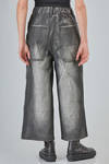 jeans 5 tasche in denim di cotone spalmato a mano - MELITTA BAUMEISTER 