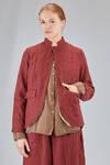 hip-lenght jacket, lean, in wool shetland - RISA NAKAMURA 